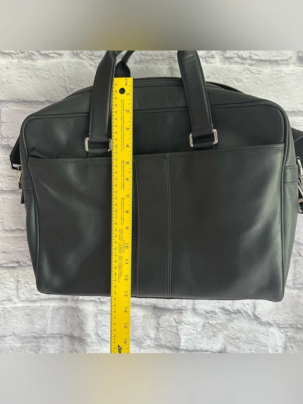 VINTAGE PREOWNED COACH LAPTOP BAG LEATHER WITH STRAP UTILITY BAG WORKWEAR OFFICE